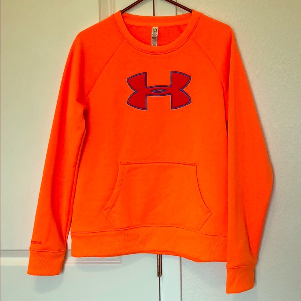 Bright orange UA sweatshirt NWOT.